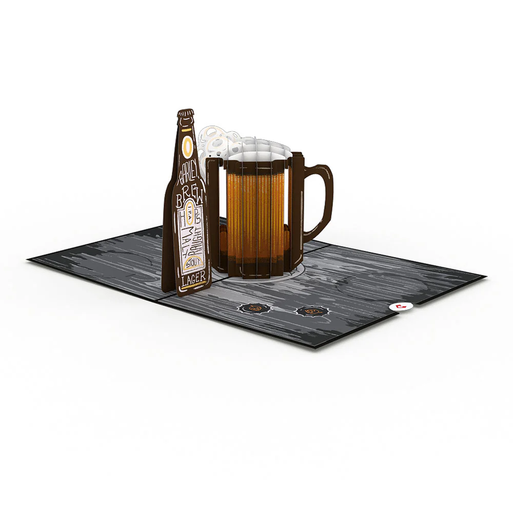 Beer-th Day Pop-Up Card - Image 3