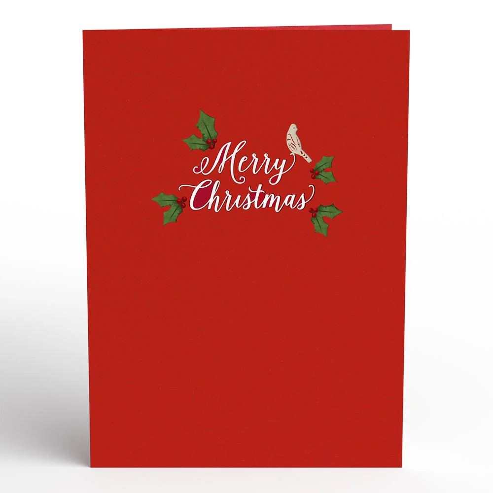 Christmas Flower Basket Pop-Up Card - Image 4