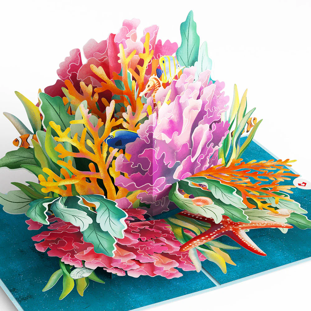 Coral Reef Wonders Get Well Soon Pop-Up Card and Sentiment Set - Image 3