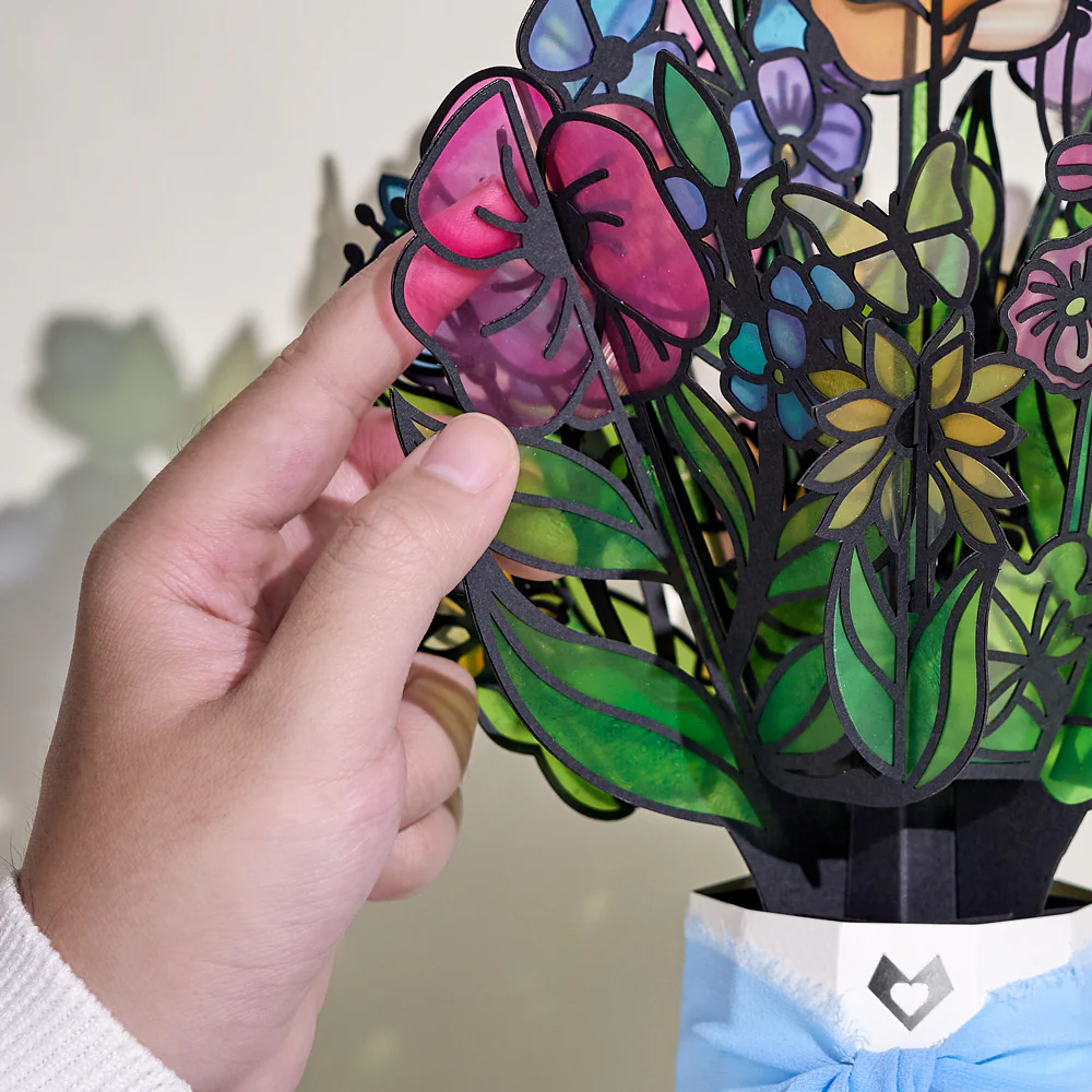 Garden Glow Get Well Soon Suncatcher Bouquet and Sentiment Set - Image 3