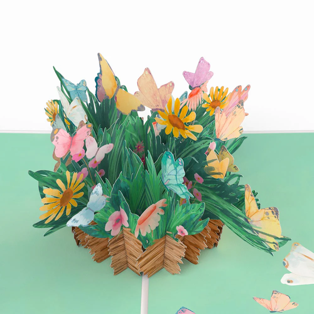 Happy Mother’s Day Butterfly Basket Pop-Up Card - Image 5