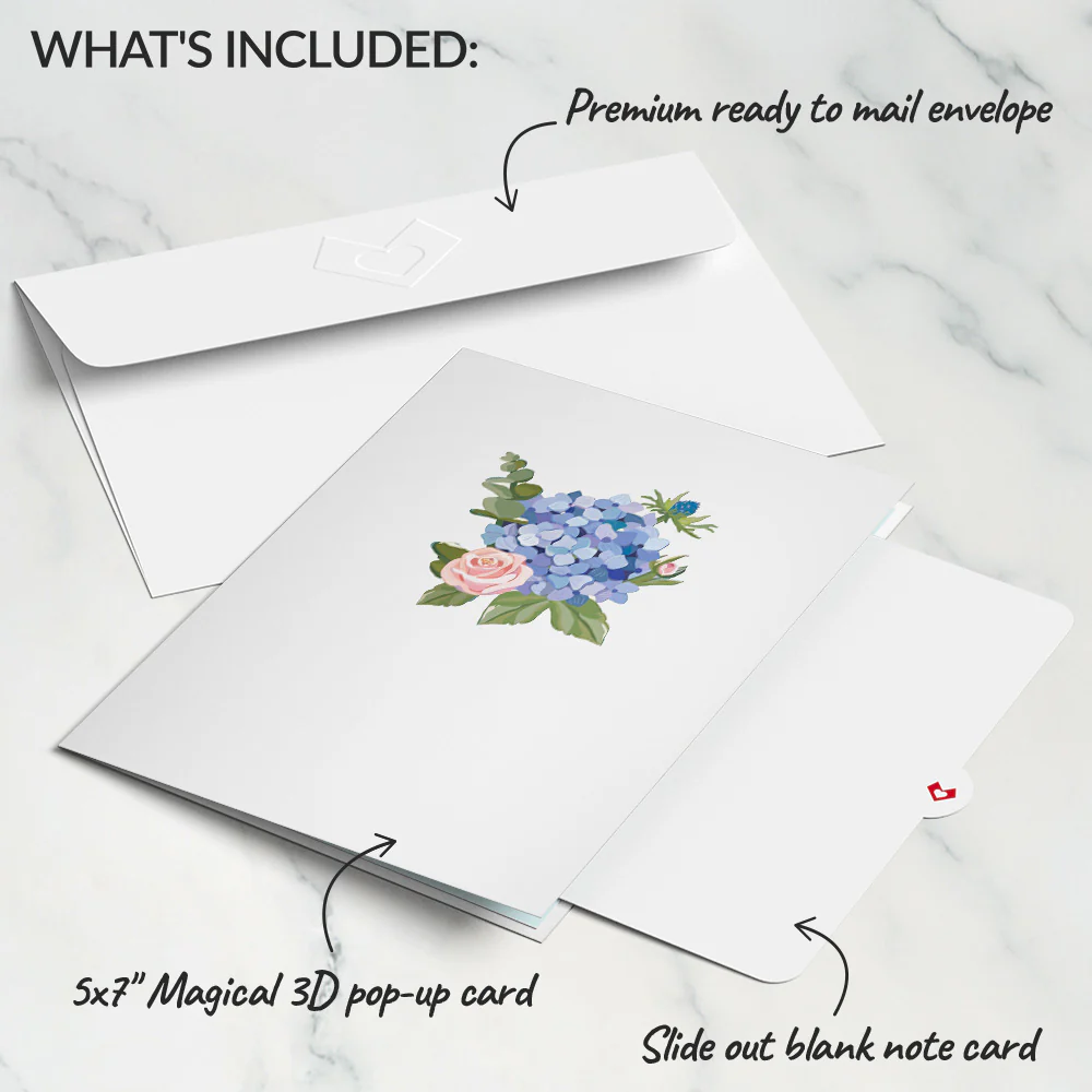 Happy Mother's Day Hydrangeas Pop-Up Card - Image 5