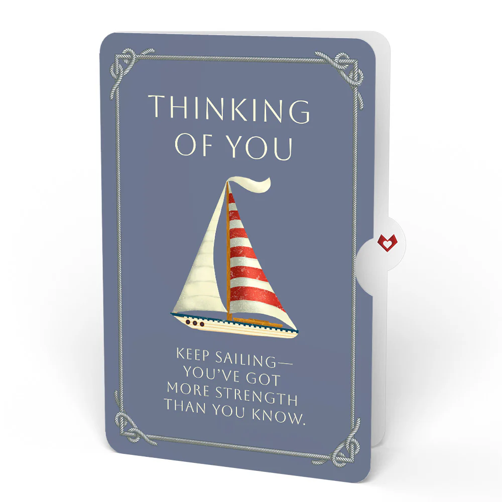 Sailboat on the Horizon Thinking of You Pop-Up Card and Sentiment Set - Image 4