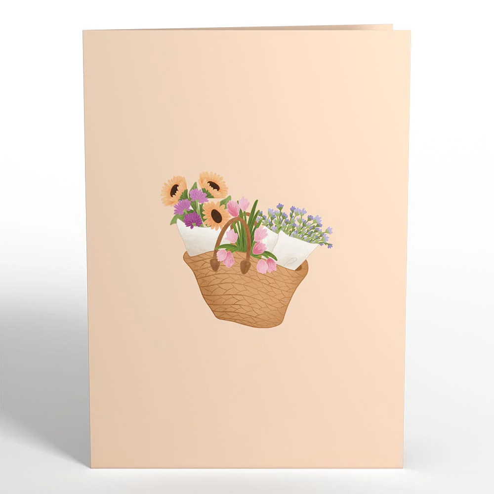 Thinking of You Flower Cart Pop-Up Card - Image 4
